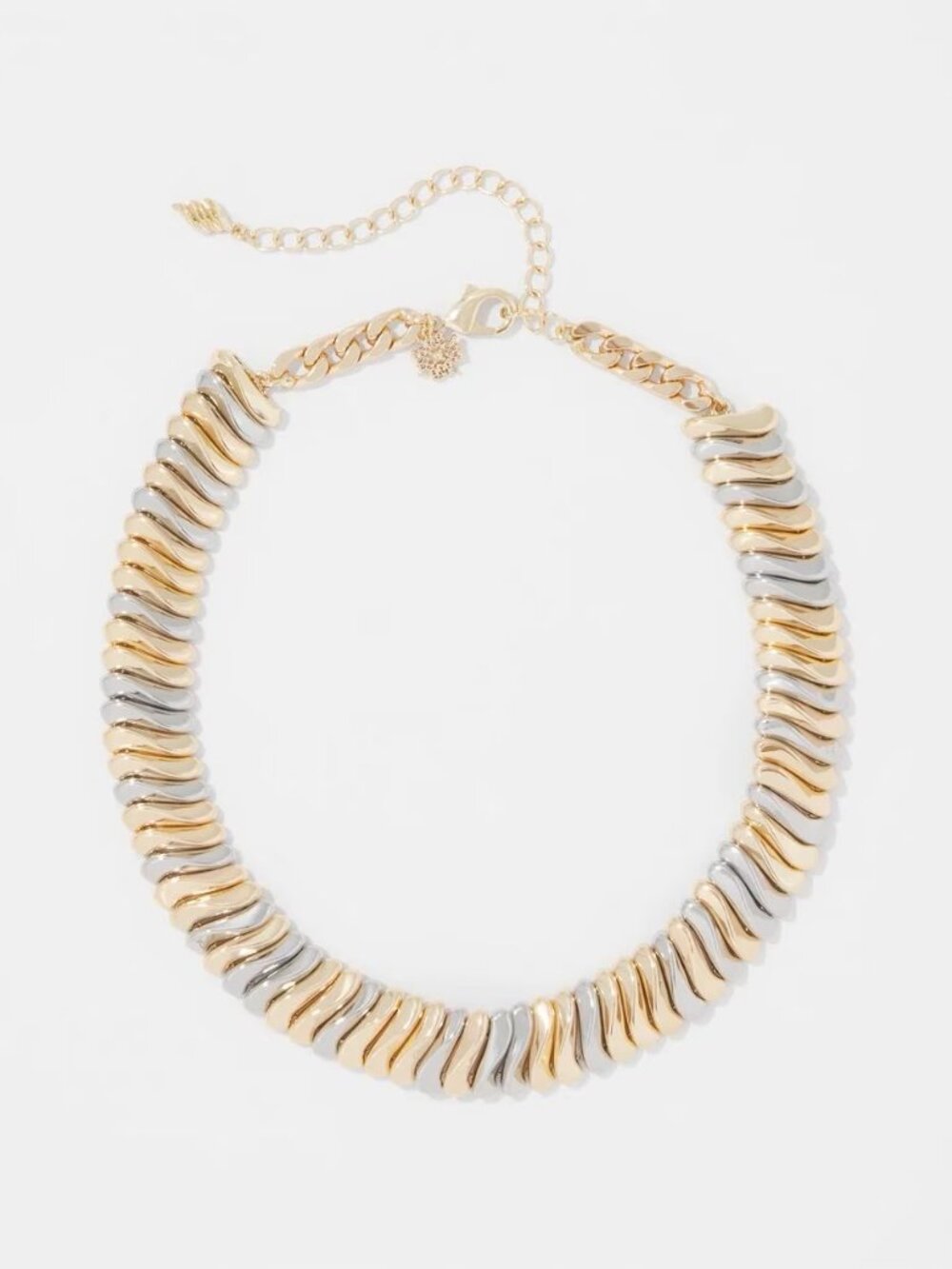 WHBM GOLD W SILVER SHORT NECKLACE